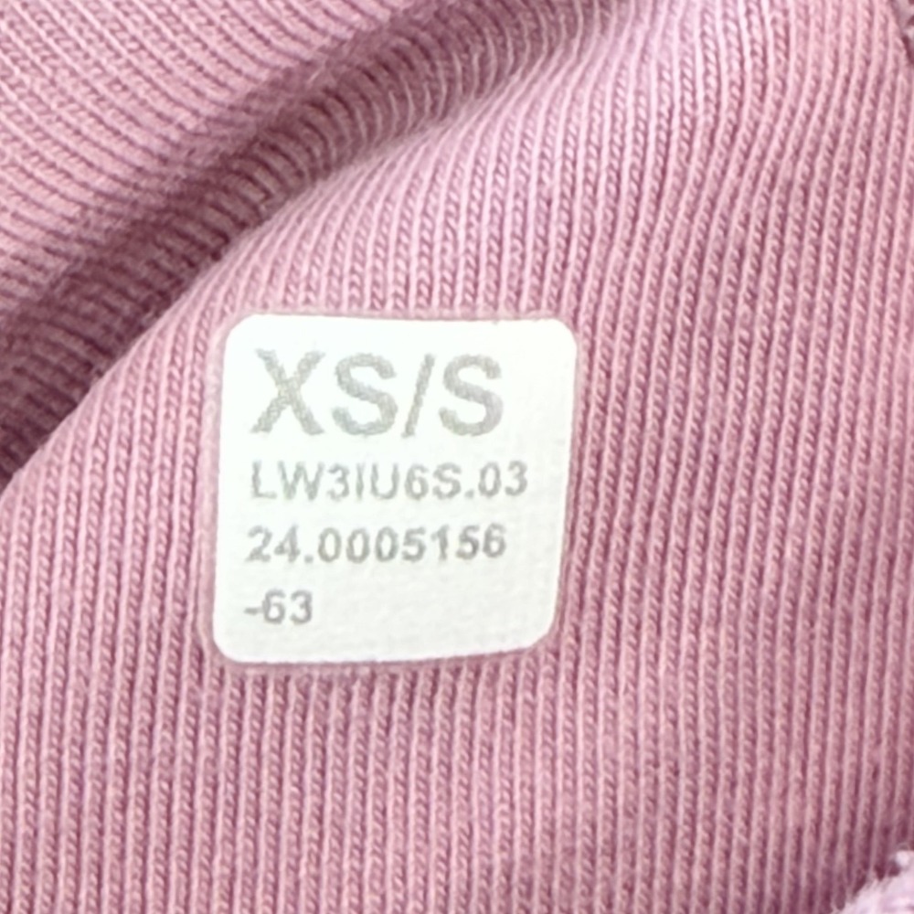Lululemon Scuba Hoodie Womens XS/S Pink Fleece Pullover Thumbholes Raglan Logo - Picture 13 of 13